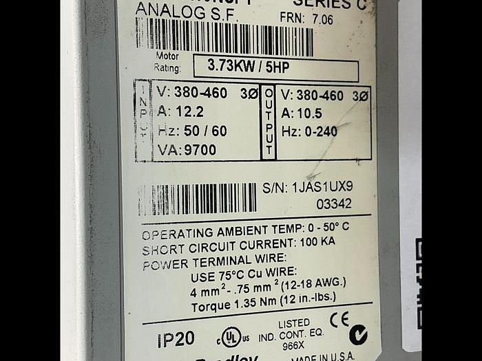 Used ALLEN BRADLEY 160-BA10NSF1