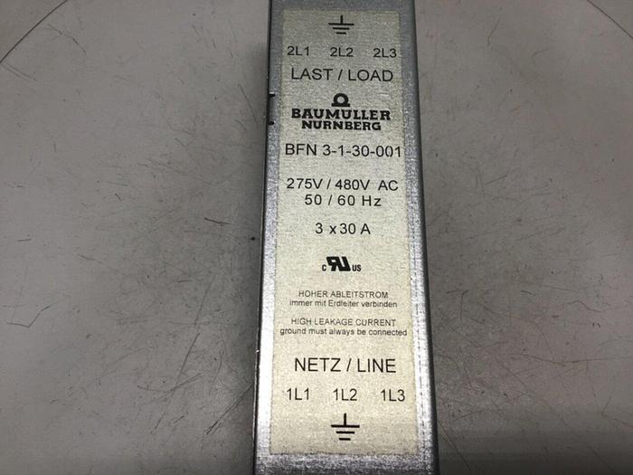 Used BAUMULLER Filter BFN3-1-30-001 #124717