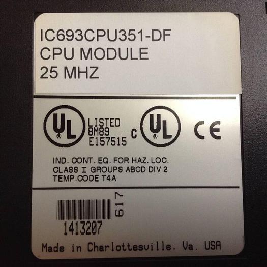 Used GE FANUC CPU Module IC693CPU351-DF Used