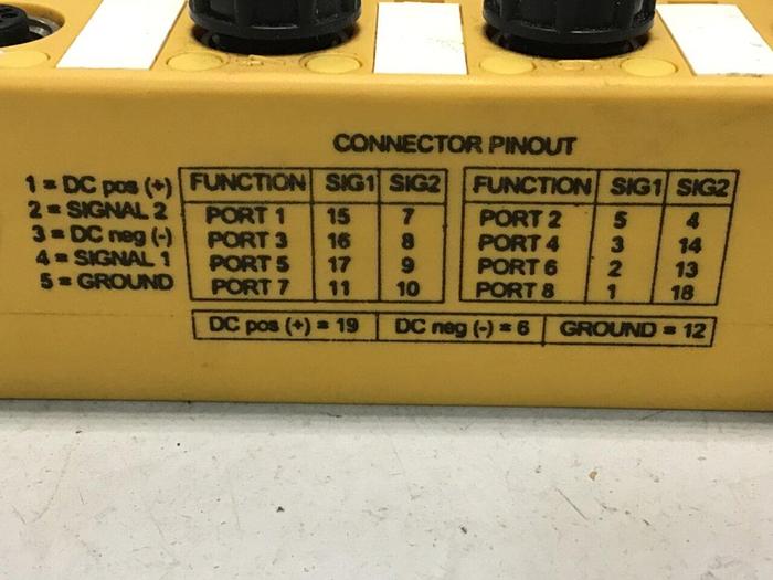 Used TURCK ELEKTRONIK Multibox 8 Port Connector U0217 #132769