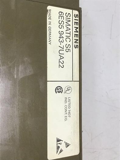Used SIEMENS Central Processing Unit 6ES5 943-7UA22 #133316