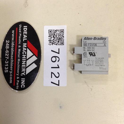 Used ALLEN BRADLEY Surge Suppressor 100-FSV136 SER A #76127