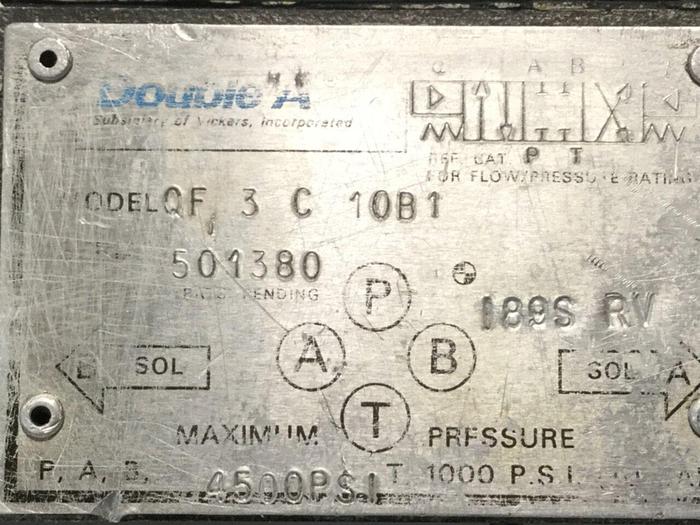 Used DOUBLE A Valve QF3C10B1 #110864