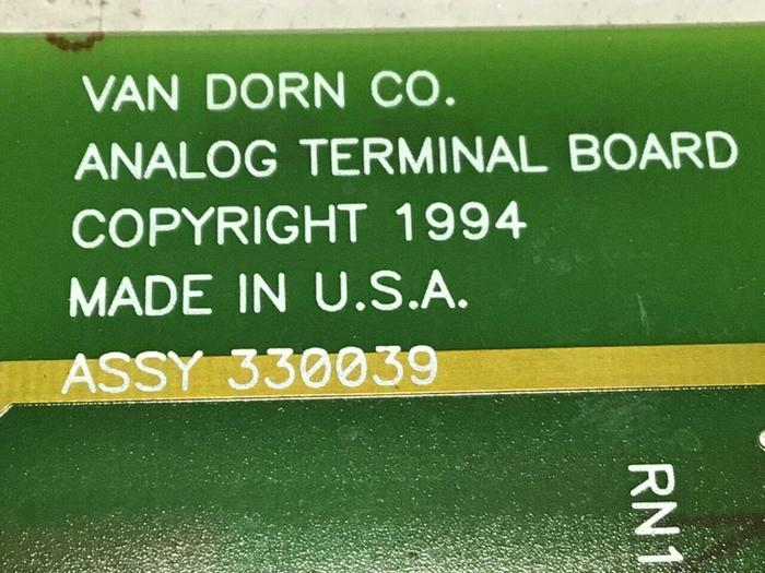 Used VAN DORN Analog Terminal Board PC330-039 Used
