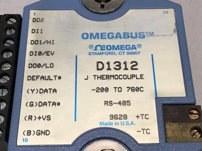 Used OMEGA J Thermocouple D1312 #126779