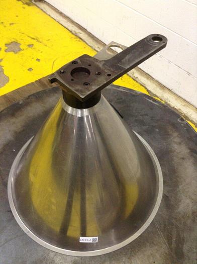 Used METAL FABRICATOR Stainless Steel Hopper w/ Shutoff HOPPER337 #71337