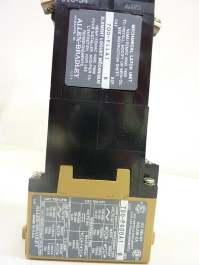 Used ALLEN BRADLEY AC Relay 700-P400A1 SER B #10425 DNL SCRAPPED