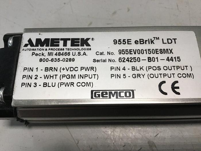 Used AMETEK Linear Transducer 955EV00150ESMX Used