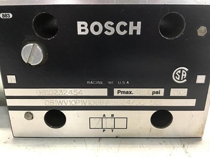 Used BOSCH Valve 9810232454 081WV10P1V1068WS024/00D51 #137513