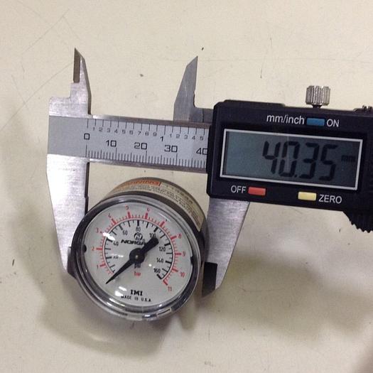 Used NORGREN Pressure Gauge GAUGE814 #83814