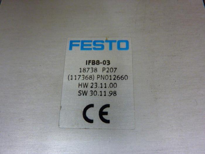 Used FESTO Control Block w/ Valves IFB8-03 #52805