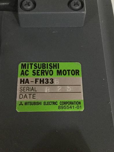 Used MITSUBISHI Servo Motor w/ Gear Motor HA-FH33B Used