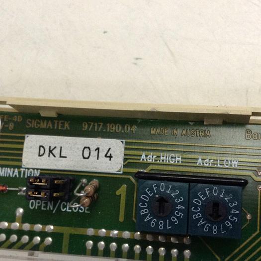 Used SIGMATEK Base Module DKL014 05-024-014-L #84584