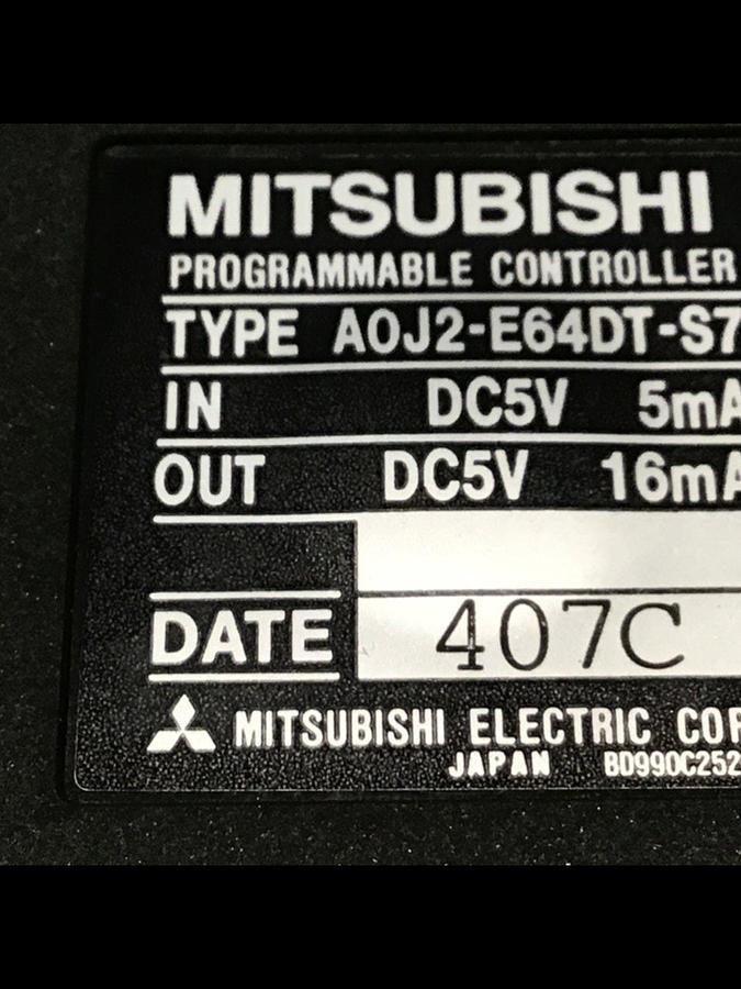Used MITSUBISHI Programmable Controller A0J2-E64DT-S7 Used
