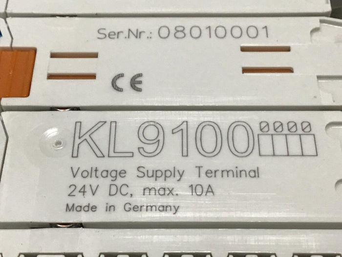 Used BECKHOFF Power Supply Terminal KL9100 #125228