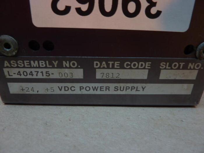 Used OILGEAR Power Supply L-404715-003 #39062