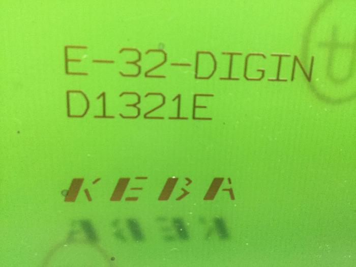 Used KEBA Engel Circuit Board E-32-DIGIN D1321E Used