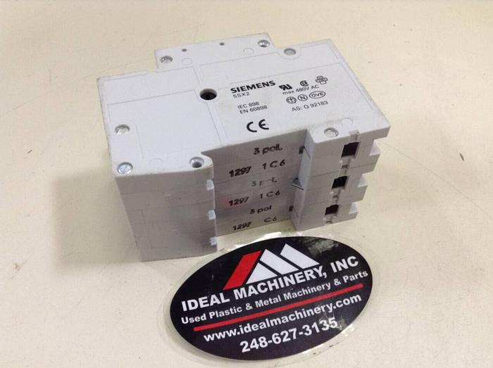 Used SIEMENS 6 Amp Circuit Breaker 5SX23C6 #75793