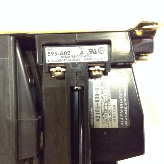 Used ALLEN BRADLEY Starter Size 1 509-BOD SER B W51 #73499