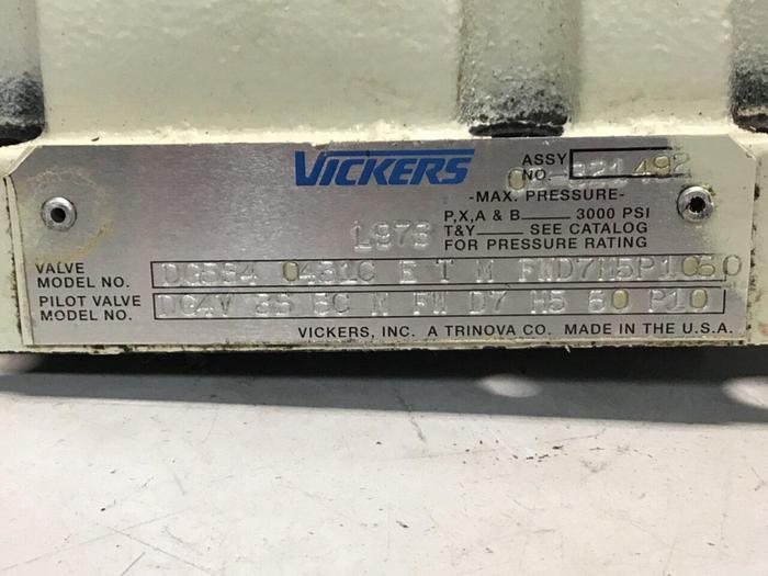 Used VICKERS Valve DG4V 3S 6C M FW D7 H5 60 P10 #133028