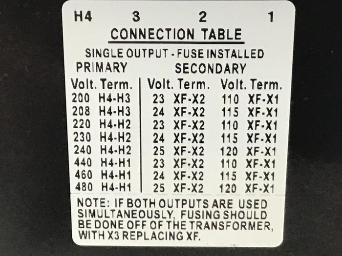 Used CUTLER HAMMER Transformer C0500E5EFB #127505