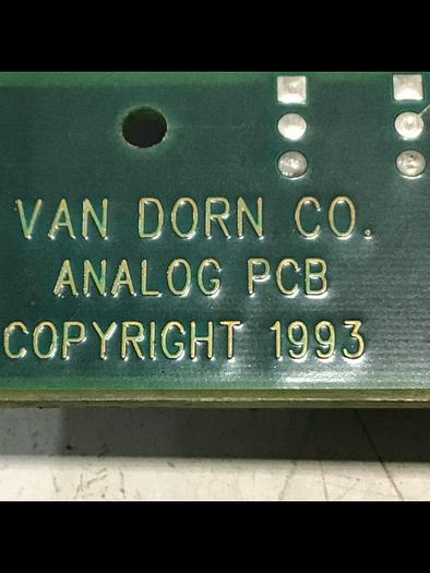 Used VAN DORN Analog Circuit Board 330025 PC330-025 Used