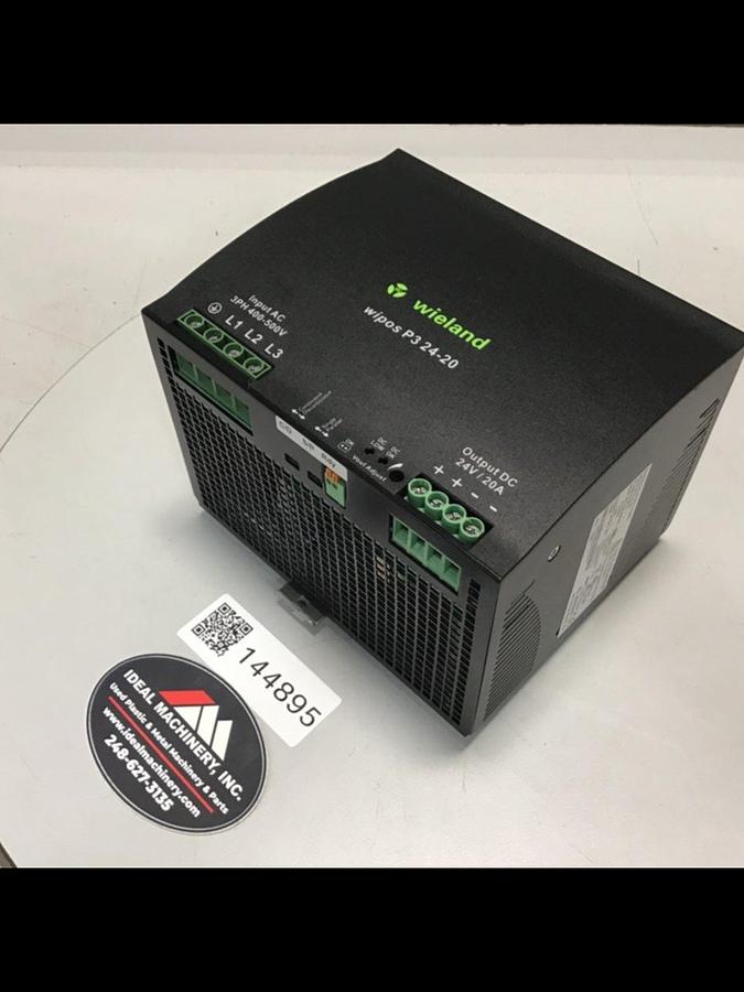 Used WIELAND Power Supply WIPOS P3 24-20 Used #144895