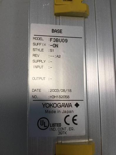 Used YOKOGAWA 9-Slot Base Circuit Board F3BU09-0N #98803