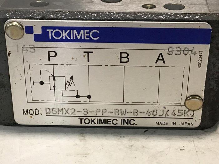 Used TOKIMEC Valve DGMX2-3-PP-BW-B-40J #138421