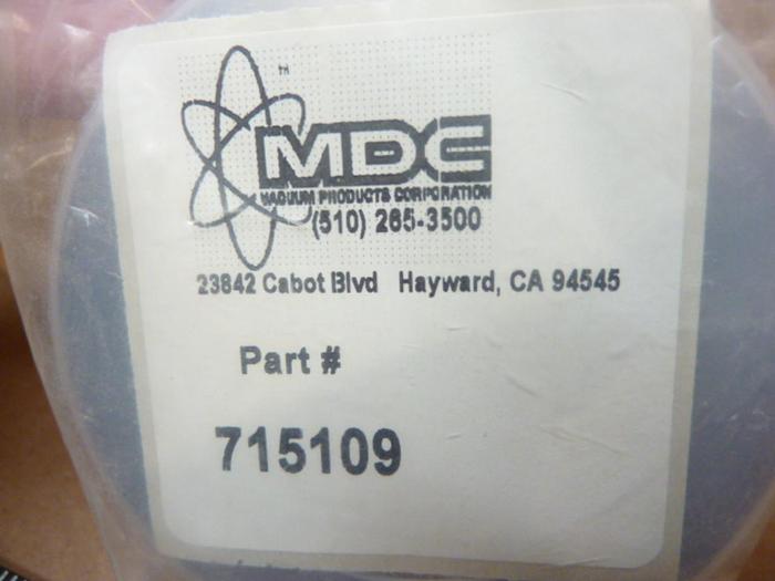 MDC VACUUM PRODUCTS Half Nipple 715109 #40694SCRAPPED / DNL