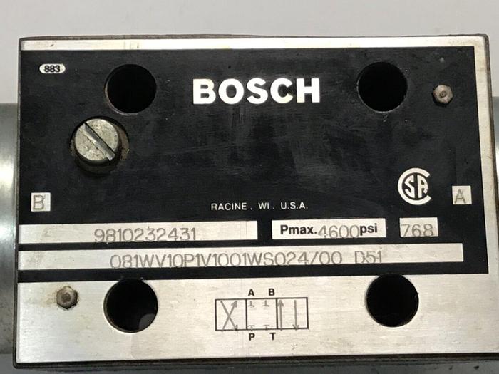 Used BOSCH Valve 081WV10P1V1001WS024/00D51 Used