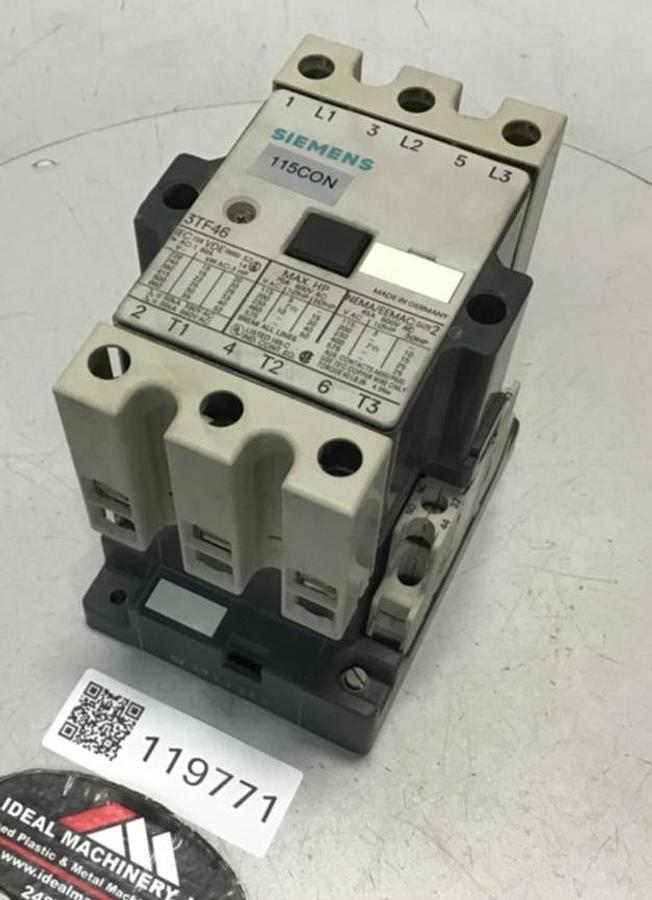 Used SIEMENS Contactor 3TF46 USED