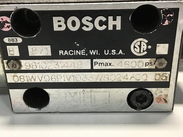 Used BOSCH Valve 081WV06P1V1033WS024/00D51 Used #144693