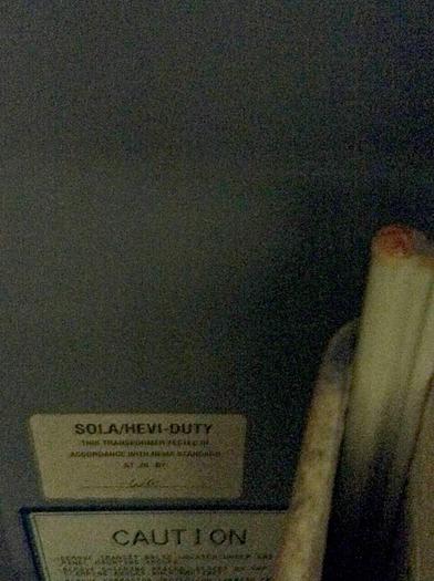 Used SOLA ELECTRIC 15 kVA Transformer 4HD-QT-220 #57088