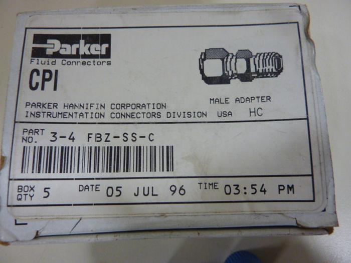 PARKER Male SS Conector 3-4 FBZ-SS-C #52020