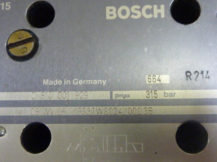 Used BOSCH Valve 0 810 001 909 #47212