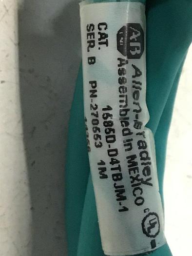 Used ALLEN BRADLEY Ethernet Cable 1585D-D4TBJM-1 #125470