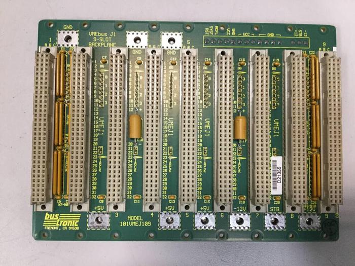 Used BUS TRONIC 9 Slot Backplane 101VMEJ109 #98424