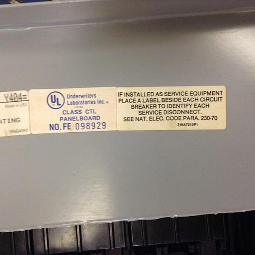 Used GENERAL ELECTRIC A Series Panelboard AFQ3242AT #76234
