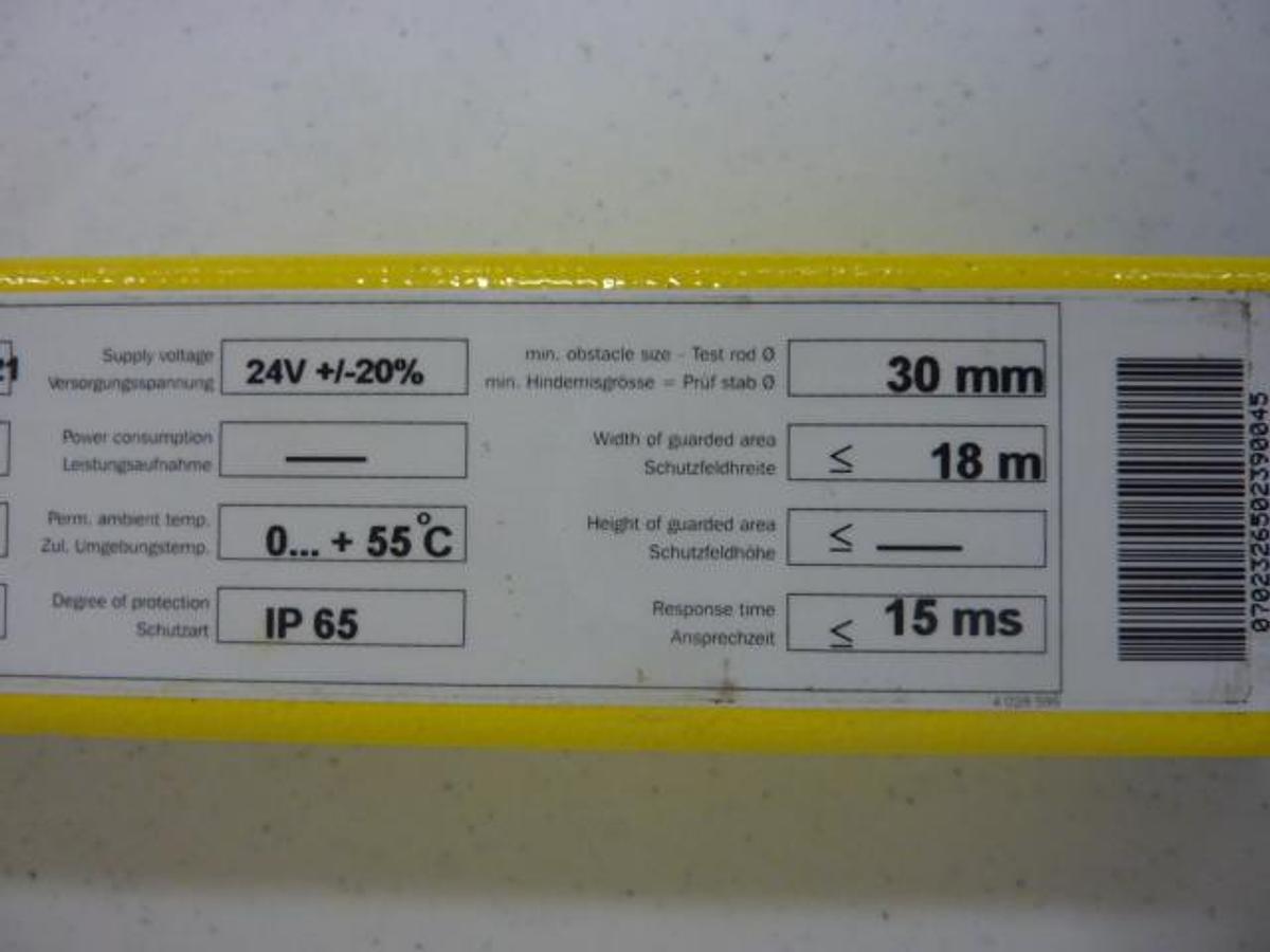 Used SICK OPTIC ELECTRONIC Light Curtain Receiver FGSE 1200-221 #49845