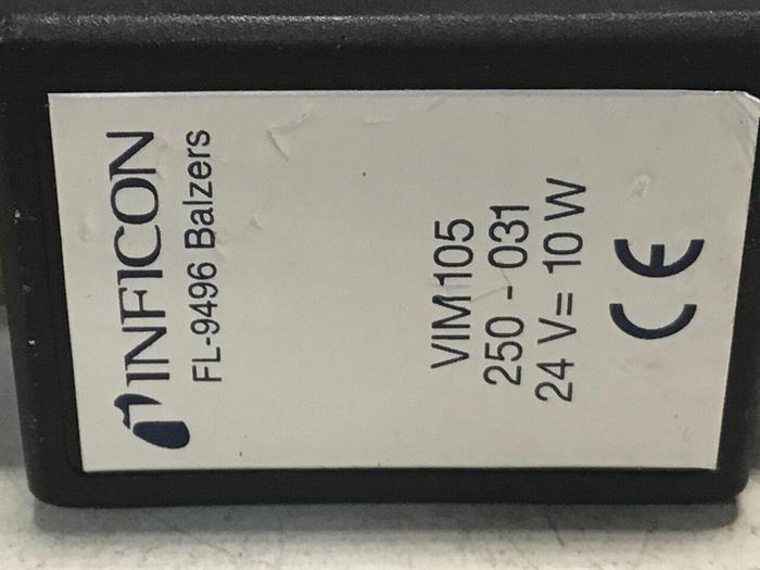 Used INFICON Gauge / Valve FL-9496 BALZERS #124345