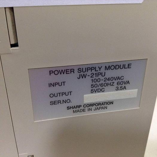 Used SHARP Power Supply Module JW-21PU #83577