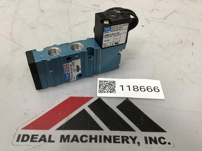 Used MAC Solenoid Valve 411A-DOA-DM-DJEA-1BA #118666