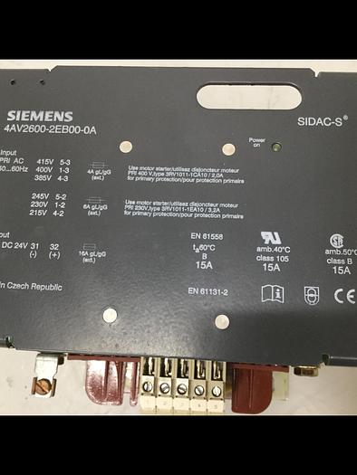 Used SIEMENS Power Supply 4AV2600-2EB00-0A #104992