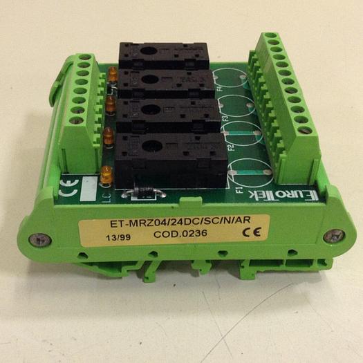 Used EUROTEK Breakout Board ET-MRZ04/24DC/SC/N/AR #77116