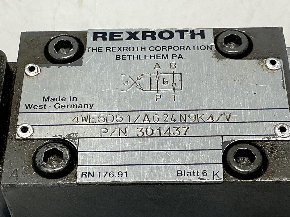 Used REXROTH 4WE6D51/AG24N9K4/V