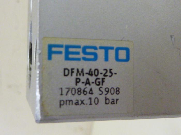 Used FESTO Pneumatic Cylinder DFM-40-25-P-A-GF #57344