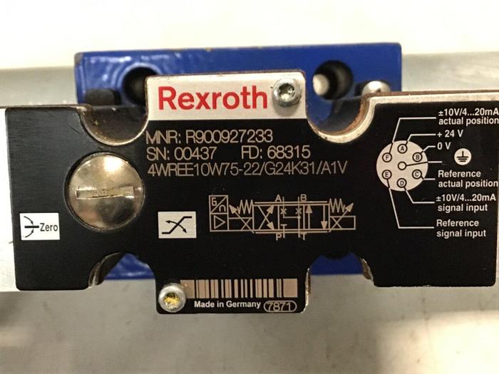 Used REXROTH Valve 4WREE10W75-22/G24K31/A1V Used