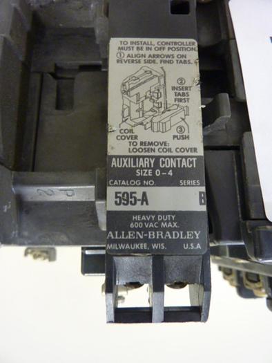 Used ALLEN BRADLEY Starter Size 1 509-BOD SER B W36 #47120
