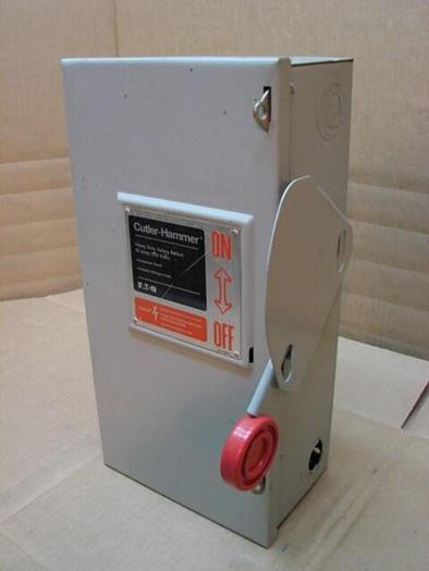 Used CUTLER HAMMER 60 Amp Safety Disconnect Switch SWI929 #21929